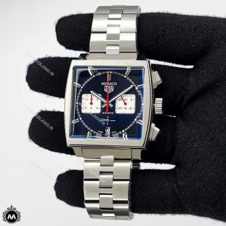 ساعت مردانه تگ هویر موناکو فلزی صفحه مشکی Tagheuer Monaco 3380G