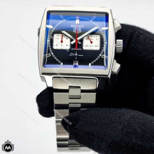 ساعت مردانه تگ هویر موناکو فلزی صفحه مشکی Tagheuer Monaco 3380G