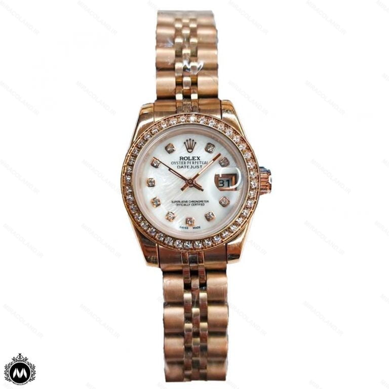 ساعت مچی زنانه رولکس دیت جاست دورنگین ROLEX DATEJUST