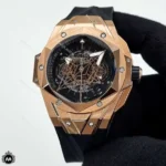 ساعت مچی مردانه هابلوت کهکشانی مشکی رزگلد Hublot Sang Bleu II 1258421