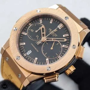 ساعت مچی مردانه هابلوت باتری قهوه ای رزگلد Hublot Big Bang 582898