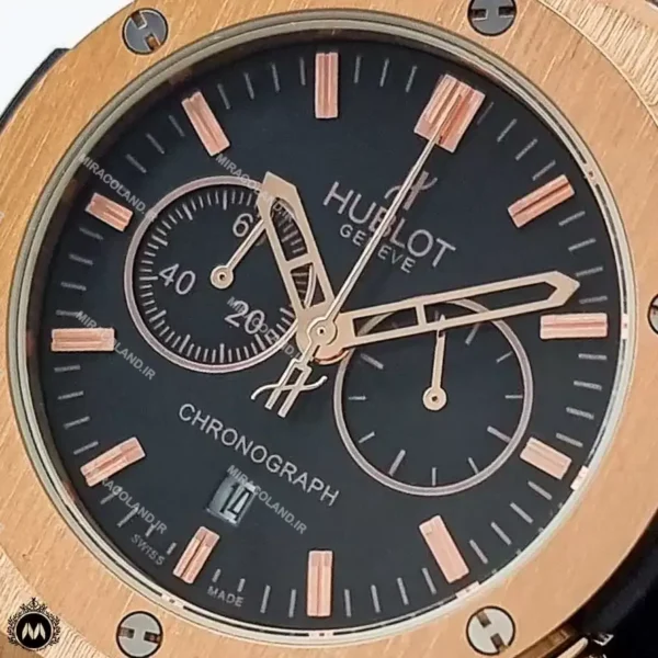 ساعت مچی مردانه هابلوت باتری قهوه ای رزگلد Hublot Big Bang 582898