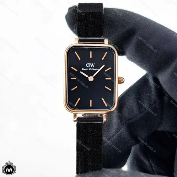 ساعت زنانه دنیل ولینگتون مستطیلی مشکی Daniel Wellington Quadro24