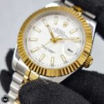 ساعت مچی مردانه رولکس اتوماتیک طلایی نقره ای 48124 Rolex Datejust