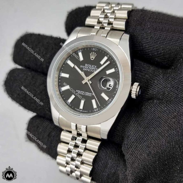 ساعت مچی مردانه رولکس اتوماتیک صفحه مشکی 48121 Rolex Datejust