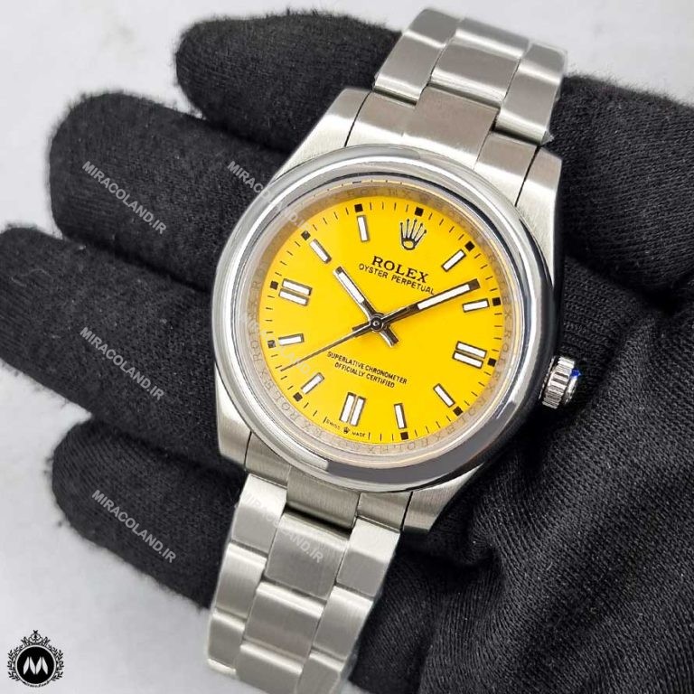 ساعت مچی مردانه رولکس اتوماتیک اویستر زرد 62123 Rolex Oyster Perpetual