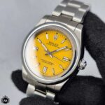 ساعت مچی مردانه رولکس اتوماتیک اویستر زرد 62123 Rolex Oyster Perpetual