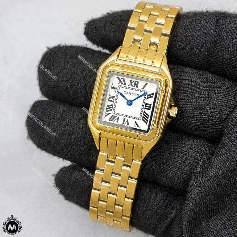 ساعت مچی زنانه کارتیه پنتر طلایی Cartier Panthere 3236