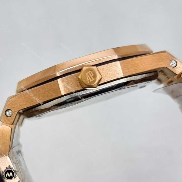 ساعت مچی زنانه ای پی تک موتوره رزگلد صفحه سبز 26580 Audemars Piguet Royal Oak