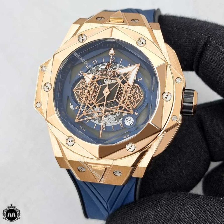 ساعت مچی مردانه هابلوت کهکشانی سورمه ای Hublot Sang Bleu II 1258420