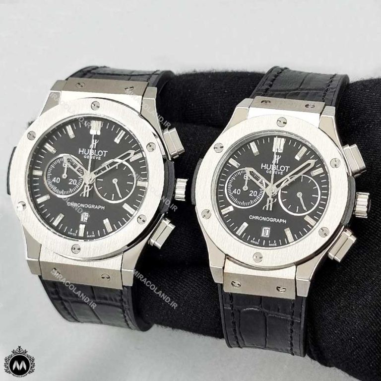 ساعت مچی مردانه زنانه هابلوت مشکی نقره ای Hublot Big Bang 582898