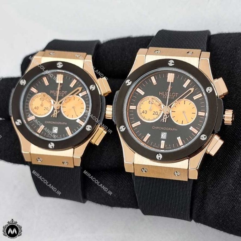 ساعت مچی مردانه زنانه هابلوت مشکی رزگلد Hublot Big Bang 582898