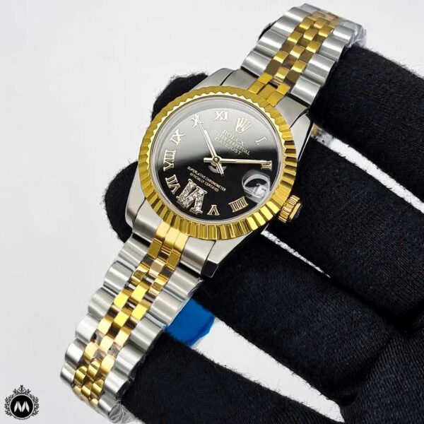 ساعت رولکس زنانه دیت جاست طلایی نقره ای Rolex Datejust RXS4830