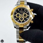 ساعت مردانه رولکس دیتونا طلایی نقره ای Rolex Daytona 2871