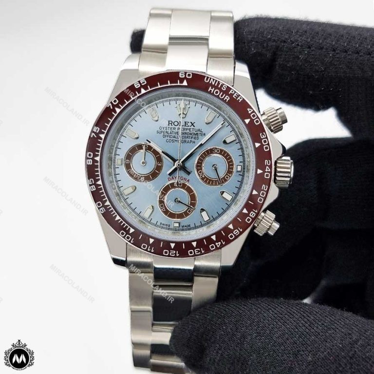 ساعت مردانه رولکس دیتونا نقره ای صفحه آبی Rolex Daytona 2541