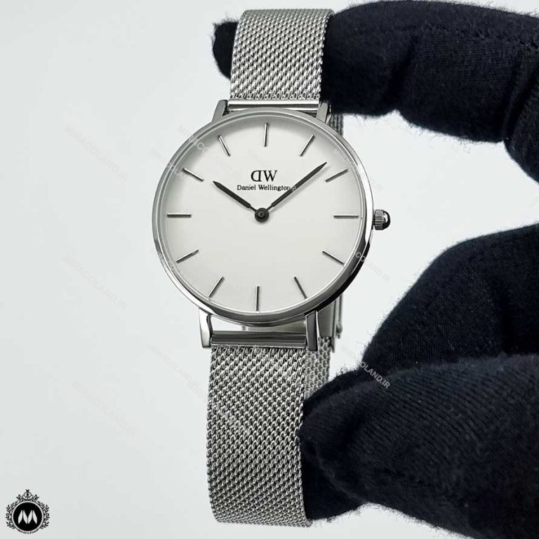 ساعت زنانه دنیل ولینگتون نقره ای صفحه سفید Daniel Wellington DW35L