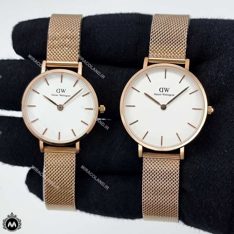 ساعت زنانه دنیل ولینگتون رزگلد صفحه سفید Daniel Wellington DW33L