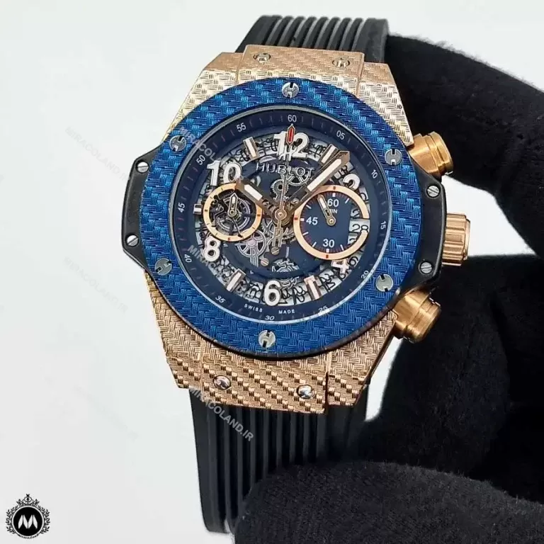 ساعت مردانه هابلوت بیگ بنگ رزگلد قاب طرحدار Hublot Big Bang 5311