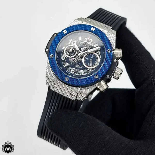 ساعت مردانه هابلوت بیگ بنگ نقره ای قاب طرحدار Hublot Big Bang 5312