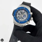 ساعت مردانه هابلوت بیگ بنگ نقره ای قاب طرحدار Hublot Big Bang 5312