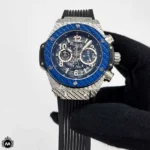 ساعت مردانه هابلوت بیگ بنگ نقره ای قاب طرحدار Hublot Big Bang 5312