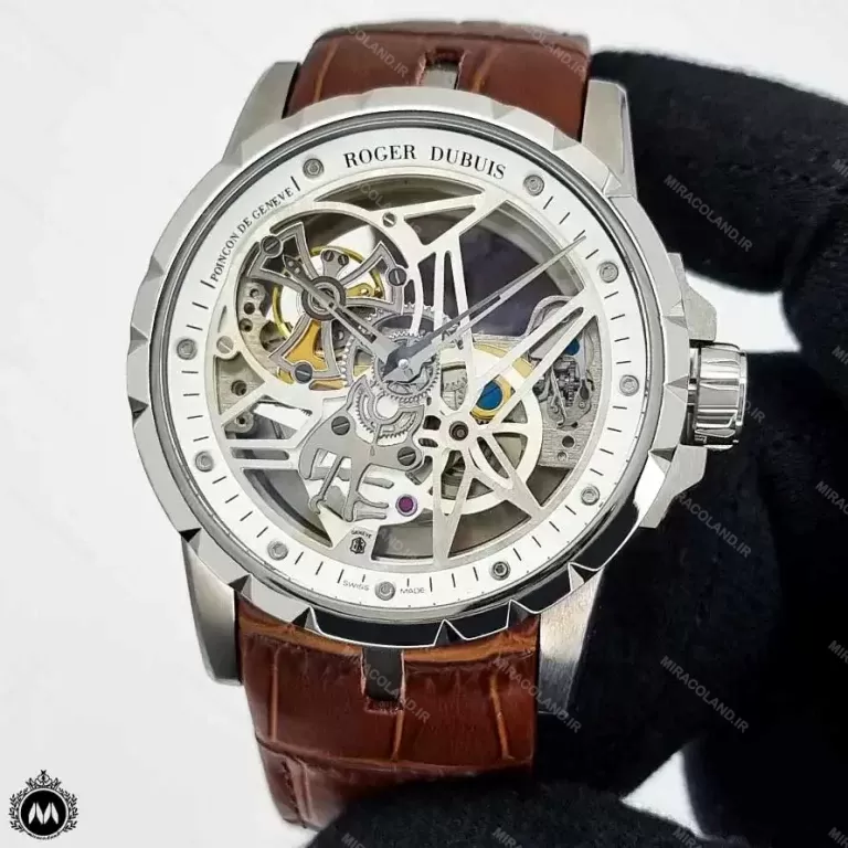 ساعت مردانه راجر دابیوس بند چرم قهوه ای Roger Dubuis RD711