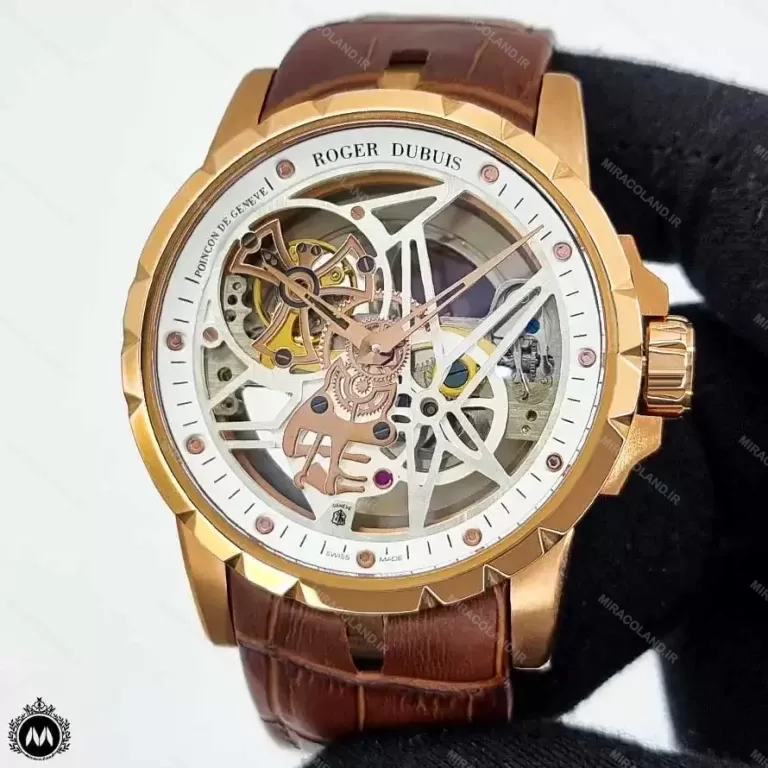 ساعت مردانه راجر دابیوس اسکلتون رزگلد Roger Dubuis RD714