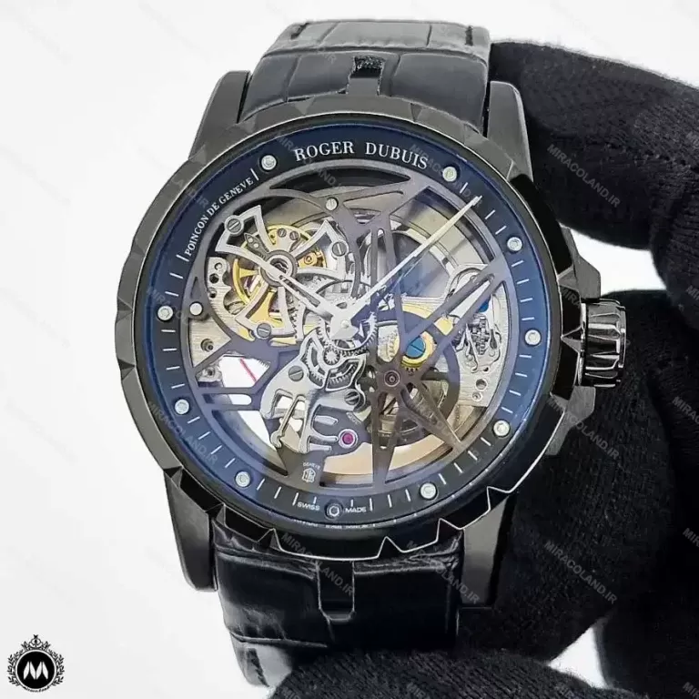 ساعت مردانه راجر دابیوس اسکلتون مشکی Roger Dubuis RD712