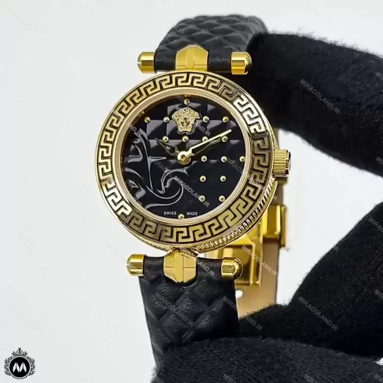 ساعت زنانه ورساچه بند مشکی Versace VQM200L