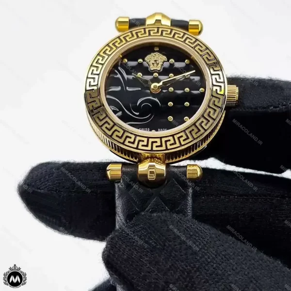 ساعت زنانه ورساچه بند مشکی Versace VQM200L