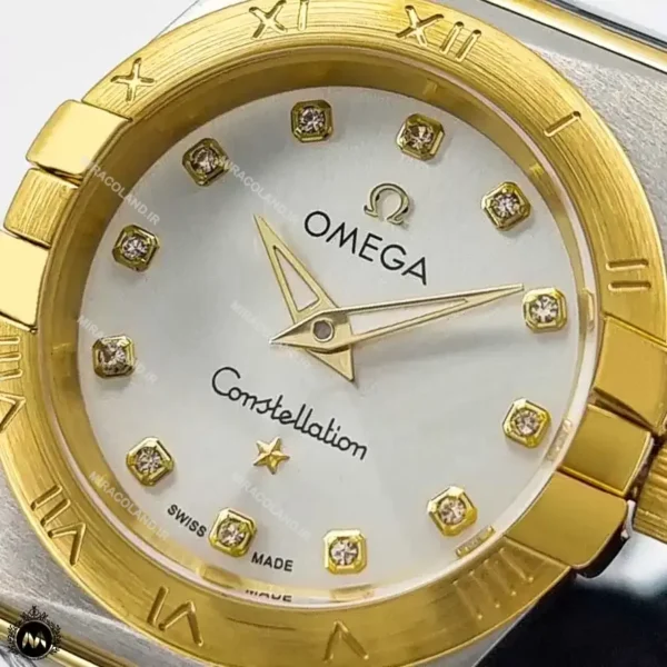 ساعت زنانه امگا کانسلیشن طلایی نقره ای 0639 OMEGA CONSTELLATION