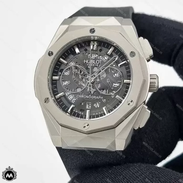 ساعت مردانه هابلوت هندسی اسکلتون Hublot BigBang 69382