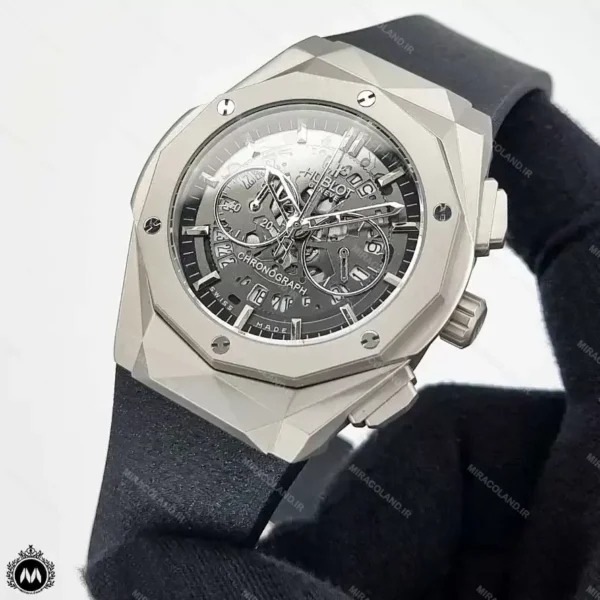 ساعت مردانه هابلوت هندسی اسکلتون Hublot BigBang 69382