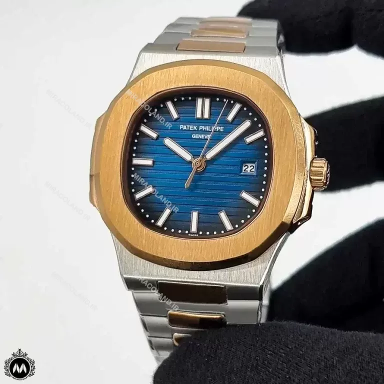 ساعت مردانه پتک فیلیپ ناتیلوس رزگلد نقره ای 9364 Patek Philippe Nautilus