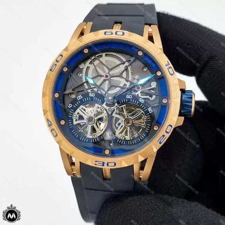 ساعت مردانه راجر دابیوس اسکلتون بند رابر Roger Dubuis RD314