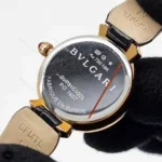 ساعت زنانه بولگاری بند چرم مشکی Bvlgari DVP31C3GDL