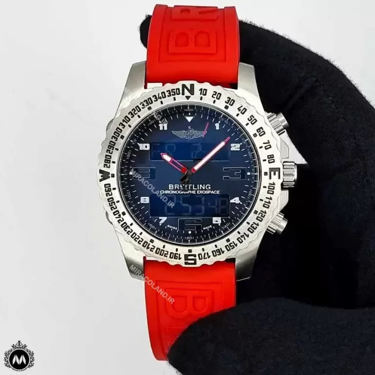 ساعت مچی مردانه برایتلینگ دوزمانه قرمز Breitling A86303