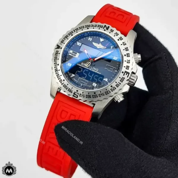 ساعت مچی مردانه برایتلینگ دوزمانه قرمز Breitling A86303