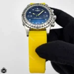 ساعت مچی مردانه برایتلینگ دوزمانه زرد Breitling A86302