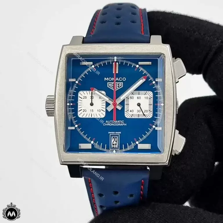 ساعت مردانه تگ هویر موناکو آبی Tagheuer Monaco TG211