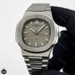 ساعت مردانه پتک فیلیپ ناتیلوس صفحه طوسی 90617 Patek Philippe Nautilus