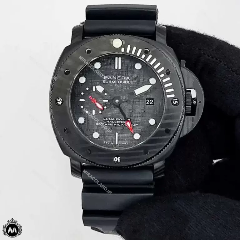 ساعت مردانه پنرای اتوماتیک مشکی Panerai Submersible OP7181