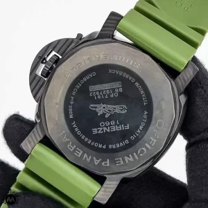 ساعت مردانه پنرای اتوماتیک سبز Panerai Submersible OP7182