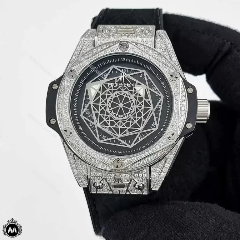 ساعت مردانه هابلوت عنکبوتی فول نگین اتوماتیک Hublot BigBang Spider 68654