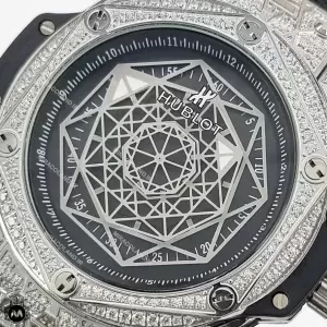 ساعت مردانه هابلوت عنکبوتی فول نگین اتوماتیک Hublot BigBang Spider 68654