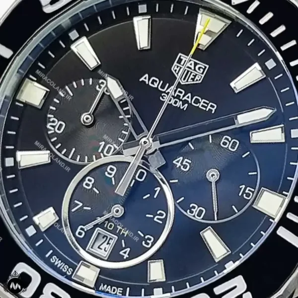 ساعت مردانه تگ هویر بند رابر مشکی Tagheuer Aquaracer TG8007G