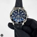 ساعت مردانه تگ هویر بند رابر مشکی Tagheuer Aquaracer TG8007G