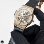 ساعت مردانه هابلوت اتوماتیک فول نگین Hublot Big Bang 2531G