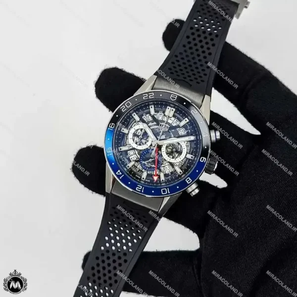 ساعت مردانه تگ هویر کررا مشکی نقره ای Tagheuer Carrera TG4011G