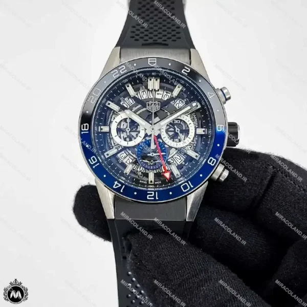 ساعت مردانه تگ هویر کررا مشکی نقره ای Tagheuer Carrera TG4011G